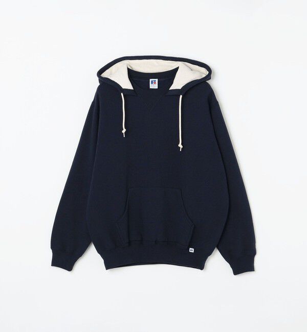 SHIPS any「【SHIPS any別注】RUSSELL ATHLETIC: ワンポイント ロゴ 裏起毛 プルオーバー パーカー◇」|パーカー|