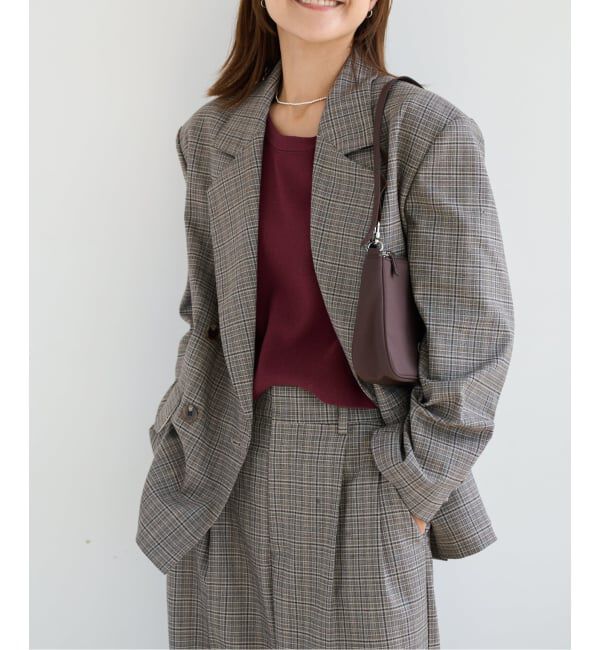 OUTDOOR PRODUCTS Usual Things「ORDINARY CHECK DOUBLE JACKETセットアップ対応」|テーラードジャケット|