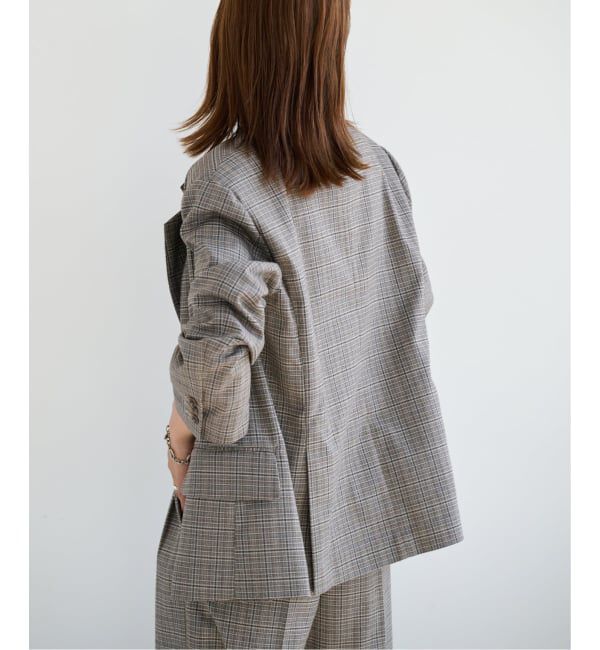 OUTDOOR PRODUCTS Usual Things「ORDINARY CHECK DOUBLE JACKETセットアップ対応」|テーラードジャケット|