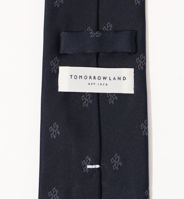 TOMORROWLAND GOODS「TOMORROWLAND シルク ミニスクエア小紋ジャカードネクタイ」|ネクタイ・蝶ネクタイ|