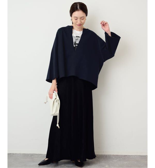SLOBE IENA「《新色あり/追加》裏毛スキッパープルオーバー」|スウェット・ジャージ|