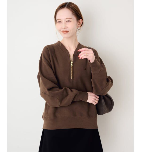 SLOBE IENA「《予約》Champion/チャンピオン SLOBE別注 ハーフジップスウェット」|スウェット・ジャージ|