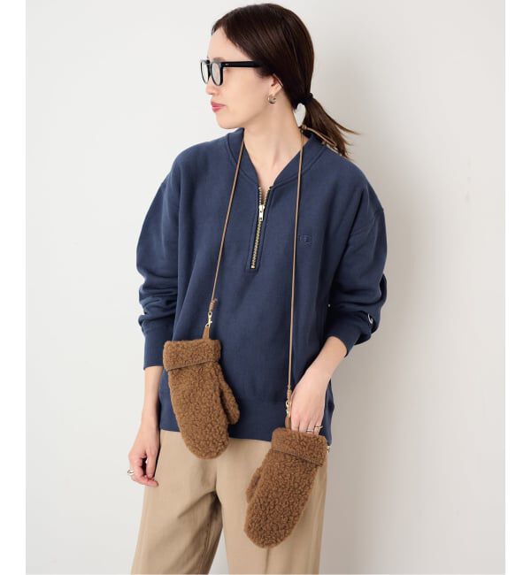 SLOBE IENA「《予約》Champion/チャンピオン SLOBE別注 ハーフジップスウェット」|スウェット・ジャージ|