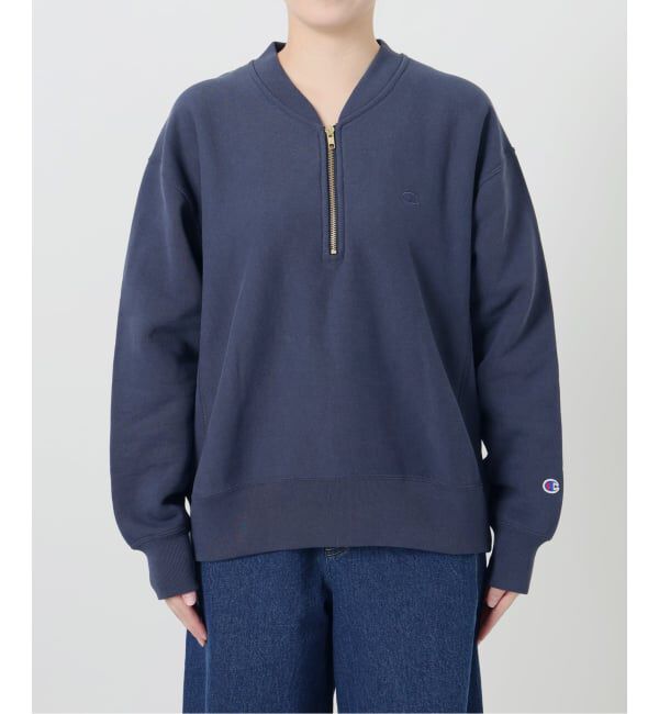 SLOBE IENA「《予約》Champion/チャンピオン SLOBE別注 ハーフジップスウェット」|スウェット・ジャージ|