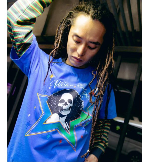 PULP「WOKE EDGE / ウォークエッジ SKULL STAR TEE」|Tシャツ・カットソー|