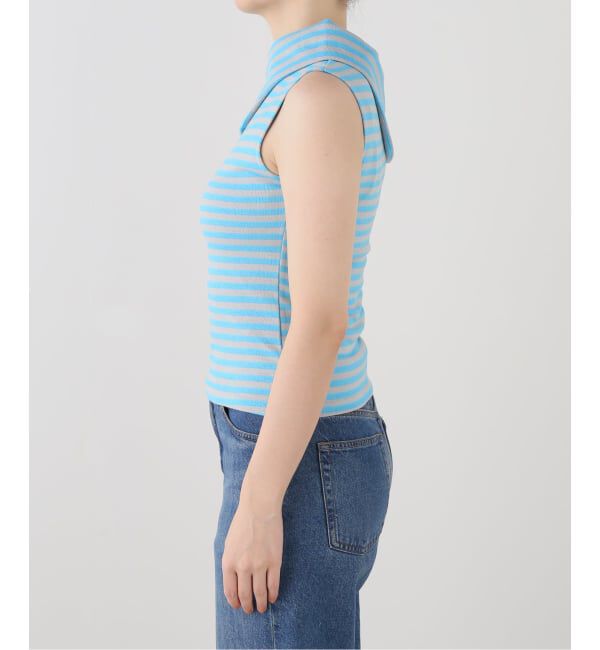 PULP「OMO/オモ Stripes Boatneck Top」|Tシャツ・カットソー|