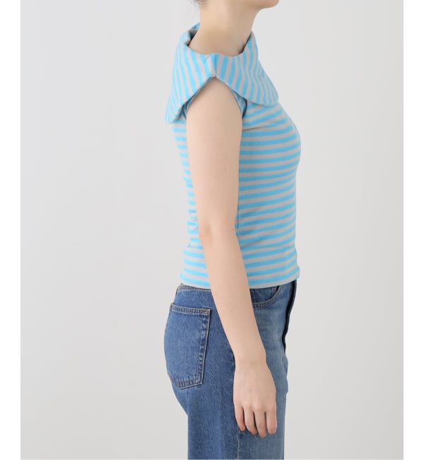 PULP「OMO/オモ Stripes Boatneck Top」|Tシャツ・カットソー|
