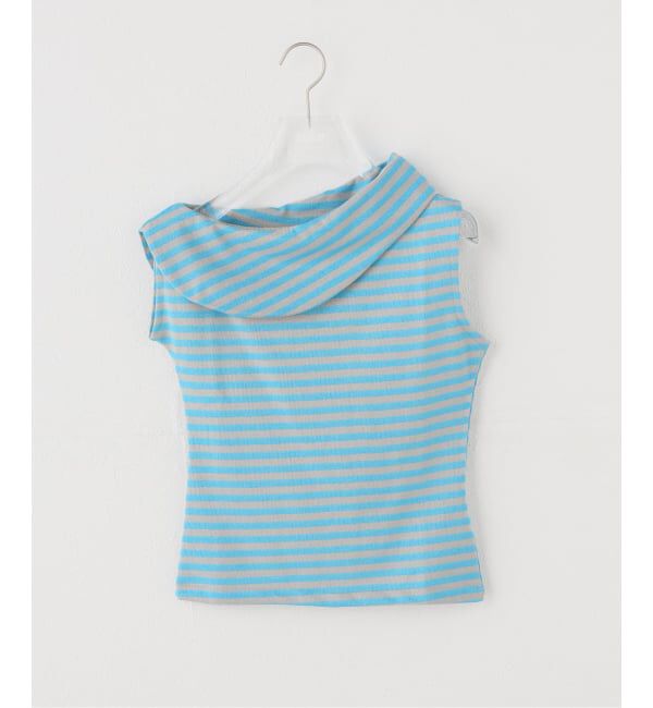 PULP「OMO/オモ Stripes Boatneck Top」|Tシャツ・カットソー|