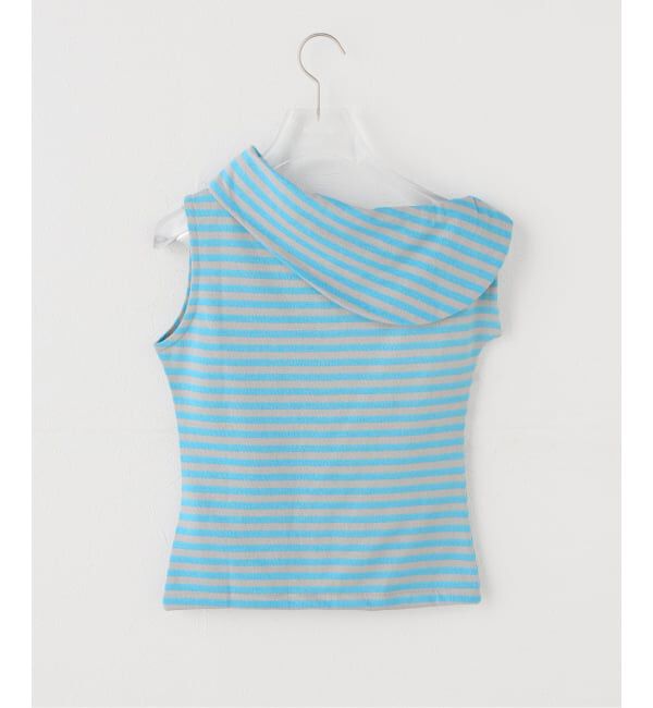 PULP「OMO/オモ Stripes Boatneck Top」|Tシャツ・カットソー|