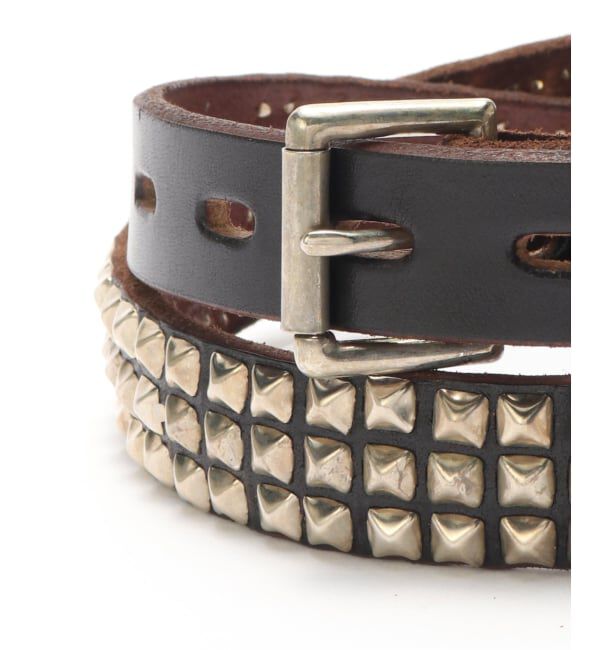 JOURNAL STANDARD「MADE IN CALIF Pylamid Studs 3line Belt」|ベルト|
