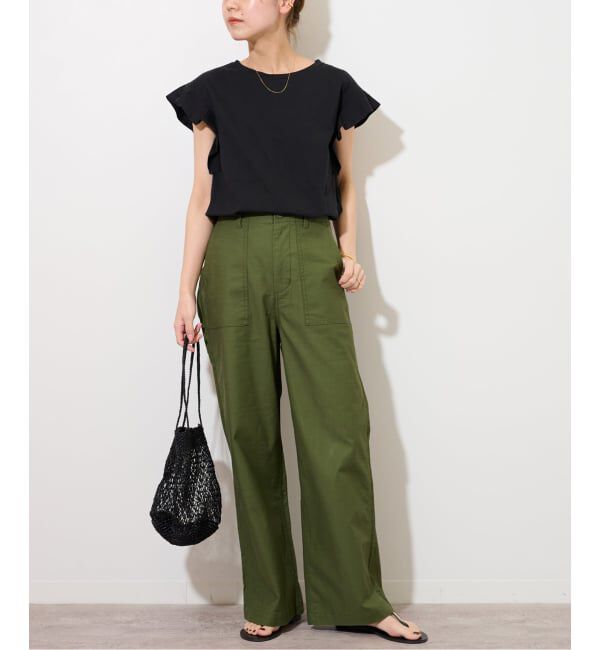 JOURNAL STANDARD relume「《WEB限定追加2》フリルスリーブTシャツ」|Tシャツ・カットソー|