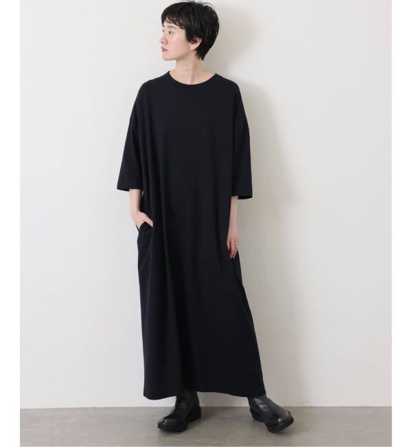 journal standard luxe「《追加》クラシックテンジク スタンダードクルーネックワンピース」|ワンピース|