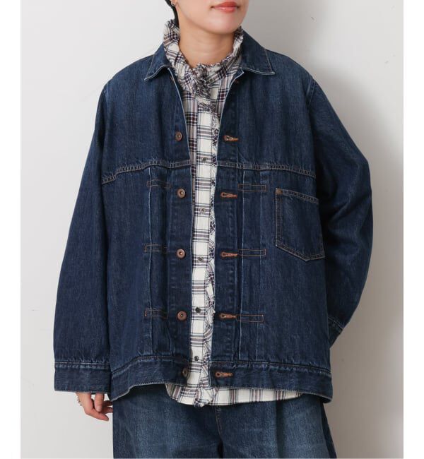 journal standard luxe「13OZデニム グランジャケット」|デニムジャケット|ネイビー