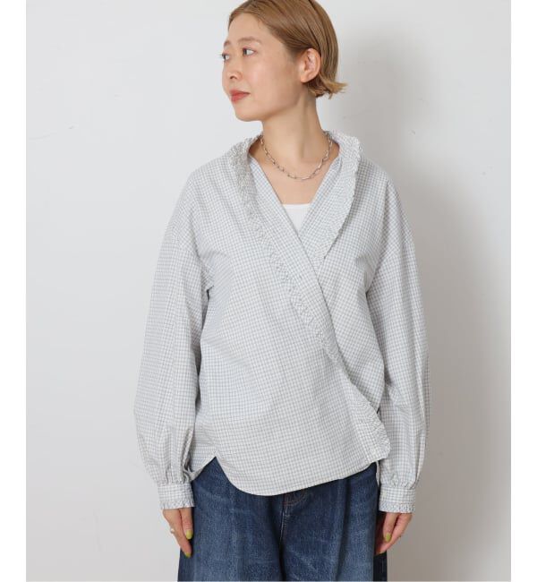 journal standard luxe「CLチェック フリルブラウス」|シャツ・ブラウス|