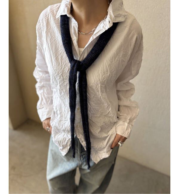 journal standard luxe「【karakoram】LONG TIE MIX YARN」|バンダナ・スカーフ|ネイビー B