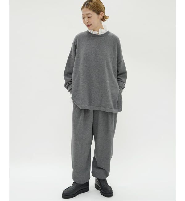 journal standard luxe「CCaテンジク クルーネックスリットプルオーバー」|ニット・セーター|