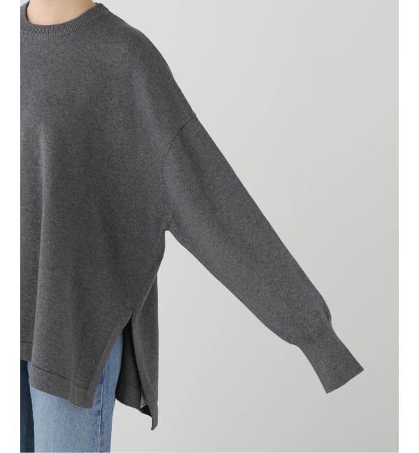 journal standard luxe「CCaテンジク クルーネックスリットプルオーバー」|ニット・セーター|