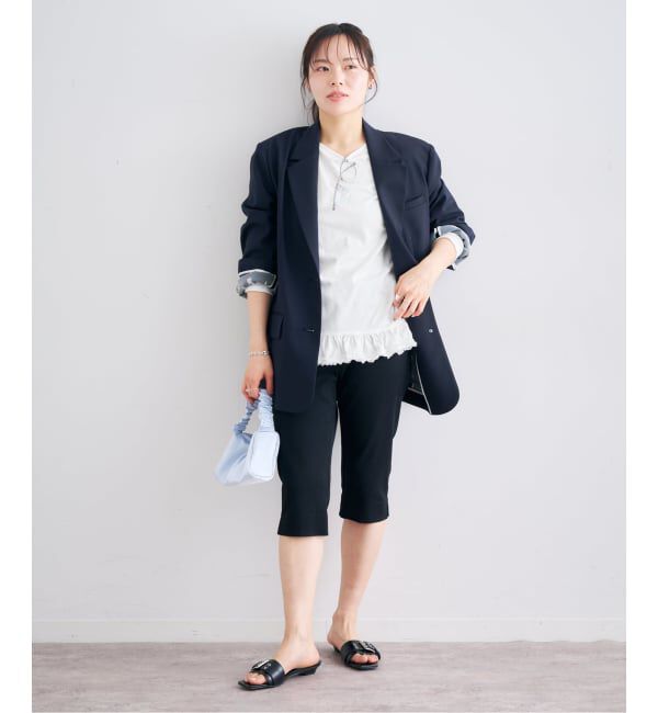 U by SPICK&SPAN「《追加》フリルミディカットトップス」|Tシャツ・カットソー|