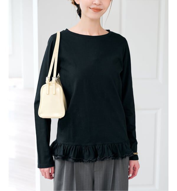 U by SPICK&SPAN「《追加》フリルミディカットトップス」|Tシャツ・カットソー|