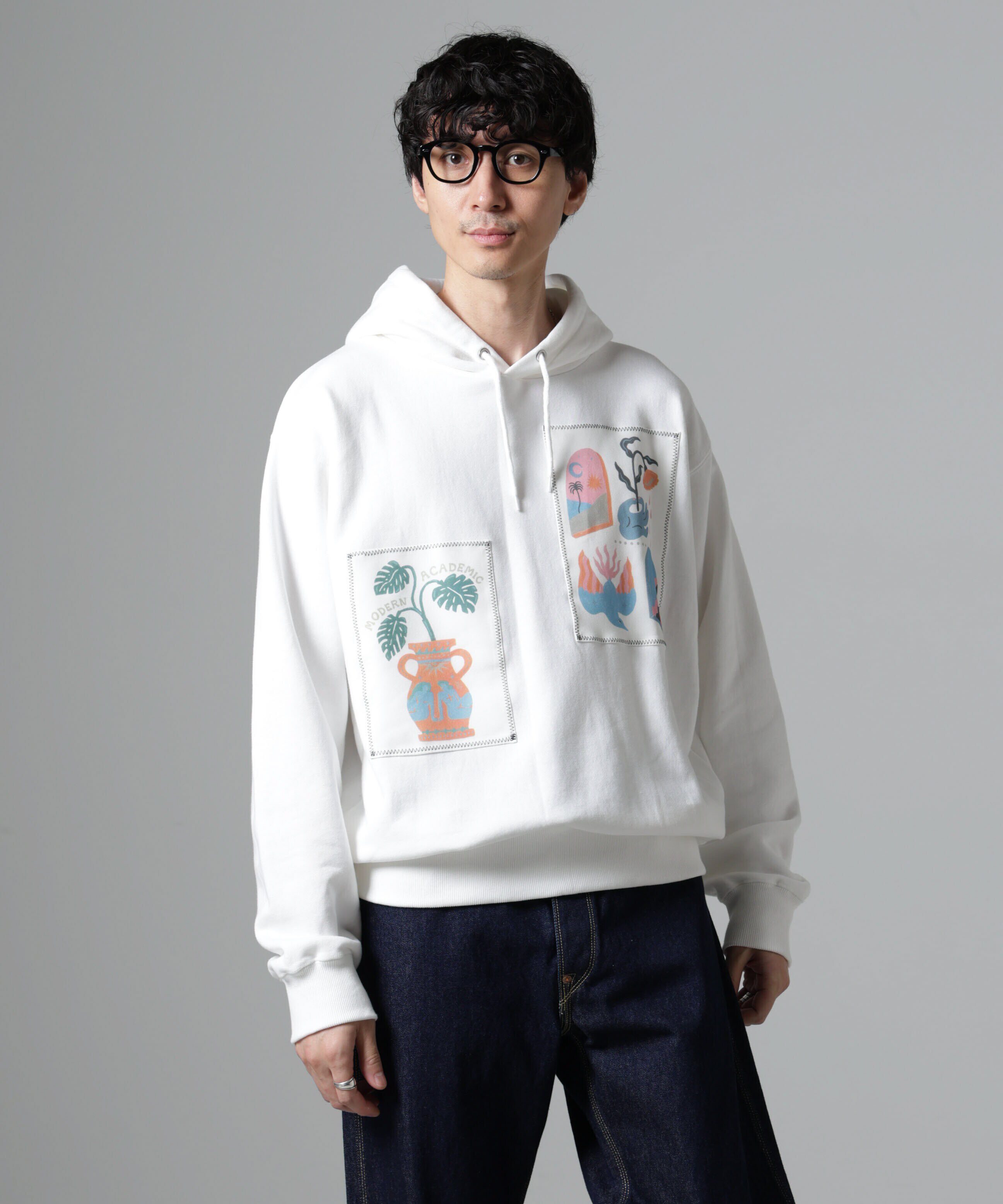 NANO universe「｢Toyameg｣modern academic リメイクプルオーバーパーカー」|Tシャツ・カットソー|