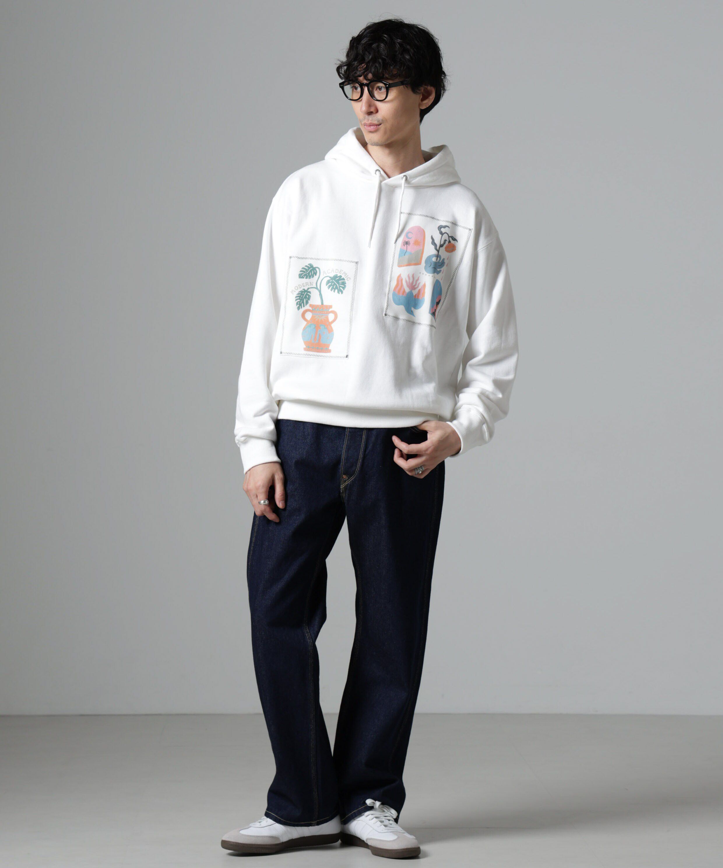 NANO universe「｢Toyameg｣modern academic リメイクプルオーバーパーカー」|Tシャツ・カットソー|