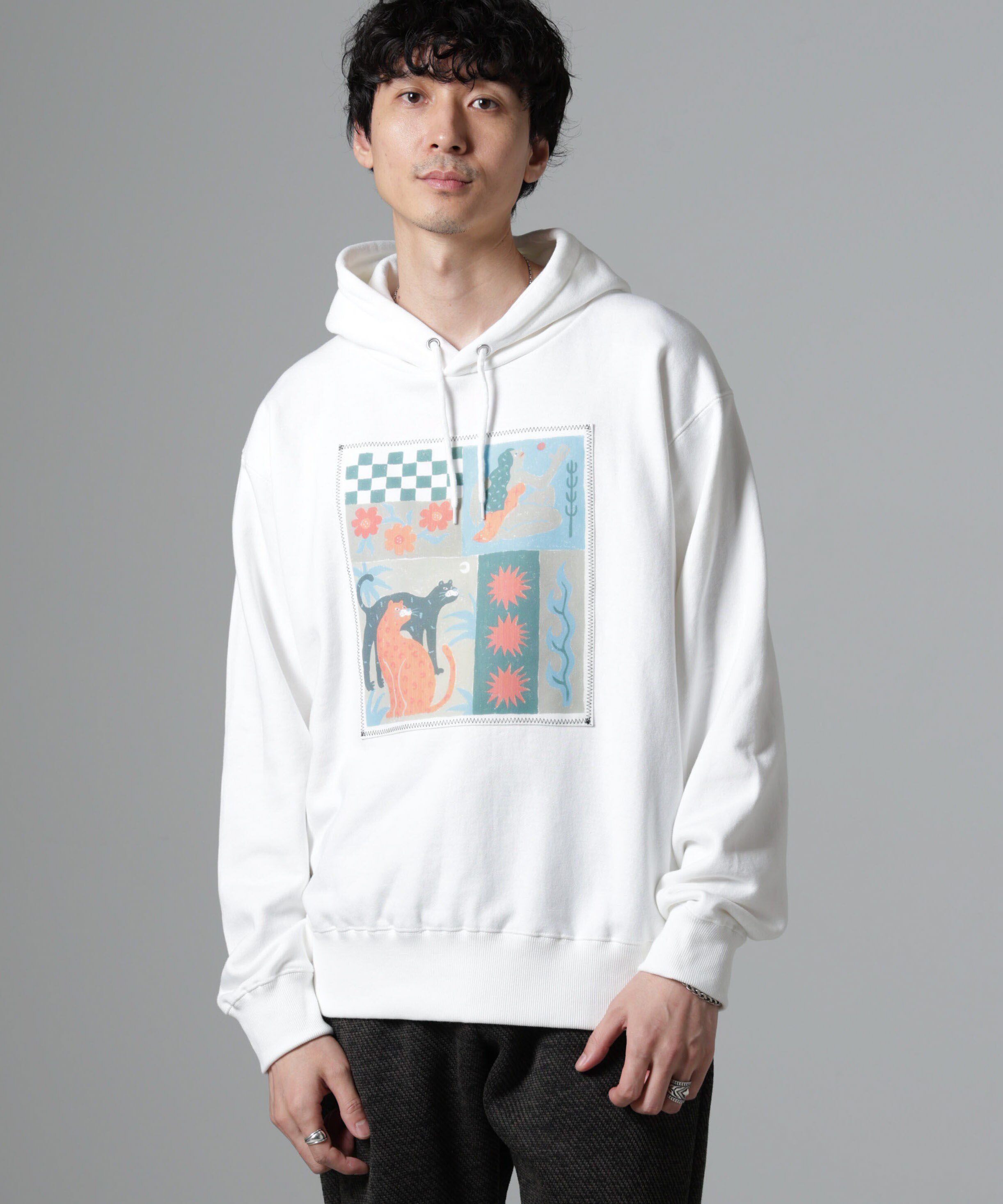 NANO universe「｢Toyameg｣modern academic リメイクプルオーバーパーカー」|Tシャツ・カットソー|