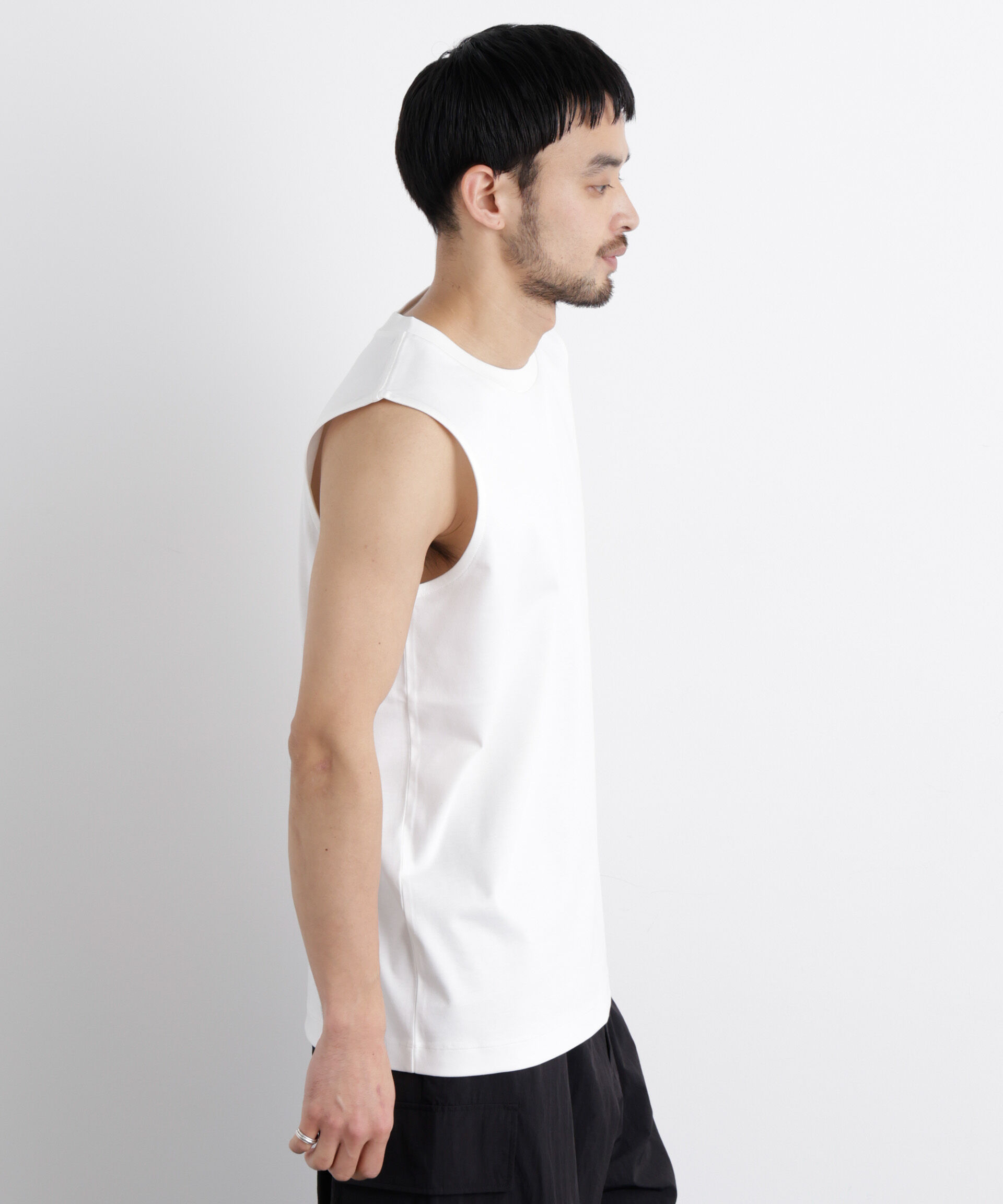 NANO universe「アンチスメル ノースリーブ Tシャツ」|Tシャツ・カットソー|