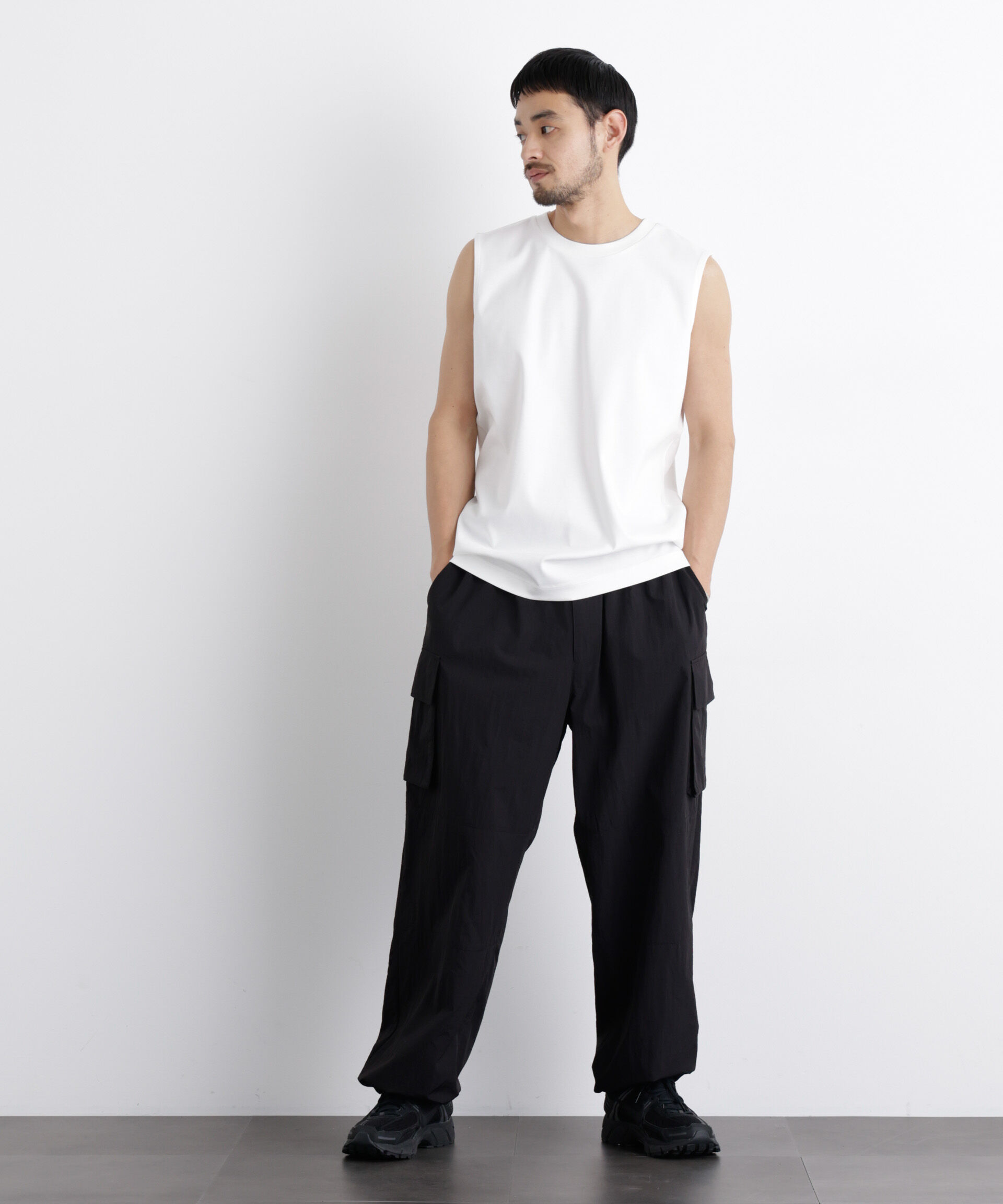 NANO universe「アンチスメル ノースリーブ Tシャツ」|Tシャツ・カットソー|