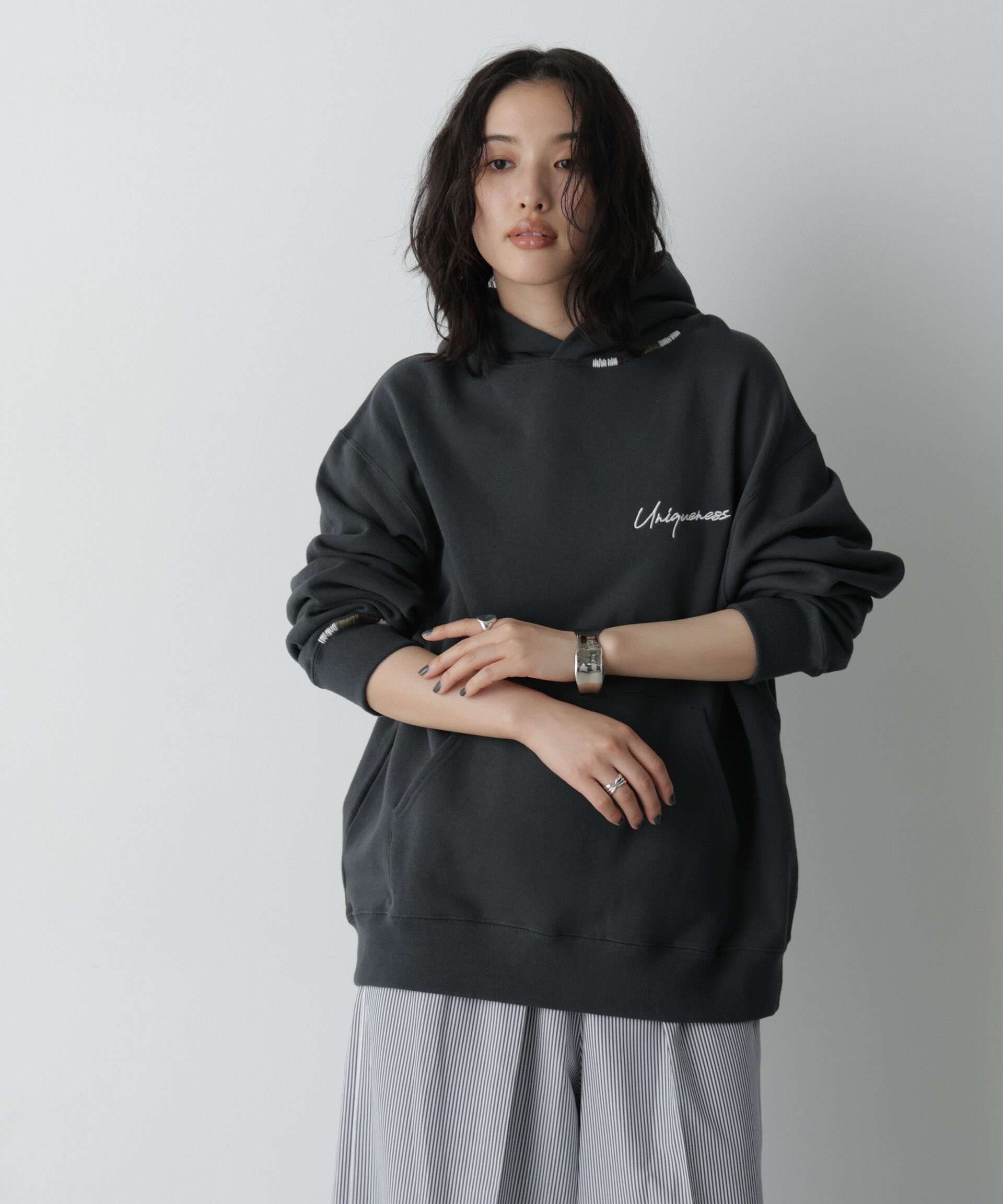 NANO universe「BOOKCLUB/「STEVELOUR」 別注スウェット(セットアップ可)」|Tシャツ・カットソー|