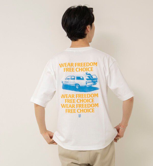 MAQWEL「【MAQWEL/マクウェル】ウォッシャブル Maqwel Car ワイドボディプリントTシャツ」|Tシャツ・カットソー|