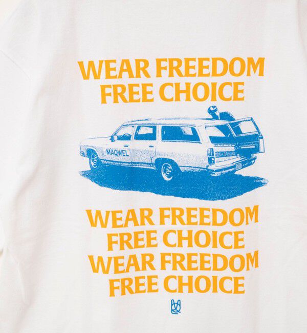 MAQWEL「【MAQWEL/マクウェル】ウォッシャブル Maqwel Car ワイドボディプリントTシャツ」|Tシャツ・カットソー|