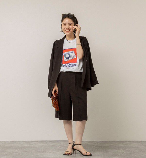 MAQWEL「【MAQWEL/マクウェル】ウォッシャブルRADIO Maqwel オープンエンドプリントTシャツ」|Tシャツ・カットソー|