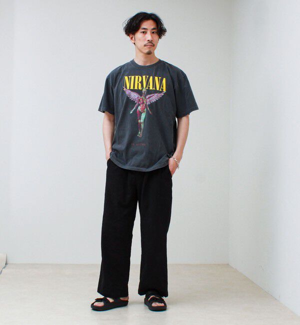 GLOSTER「【GOOD ROCK SPEED】NIRVANA / ニルヴァーナ グラフィックTシャツ」|Tシャツ・カットソー|