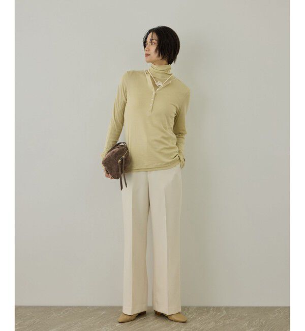 SALON adam et rope'「smile cotton ヘンリーネックプルオーバー」|Tシャツ・カットソー|