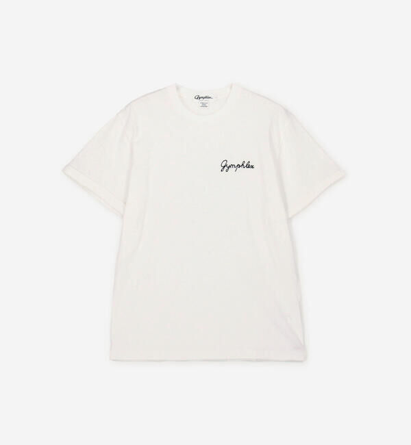 GYMPHLEX「Gymphlex | 刺繍ロゴTシャツ MEN」|Tシャツ・カットソー|WHITE