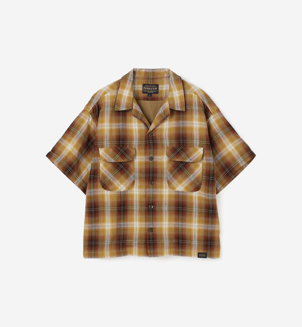  「PENDLETON | オープンカラー 半袖シャツ WOMEN」|シャツ・ブラウス|