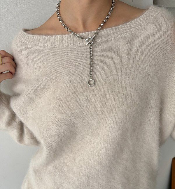  「ケーブルチェーンマンテルネックレス」|ネックレス|