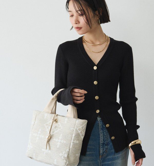  「【Souffle TOTE】モノグラムツイード2WAYトートバッグ」|トートバッグ|