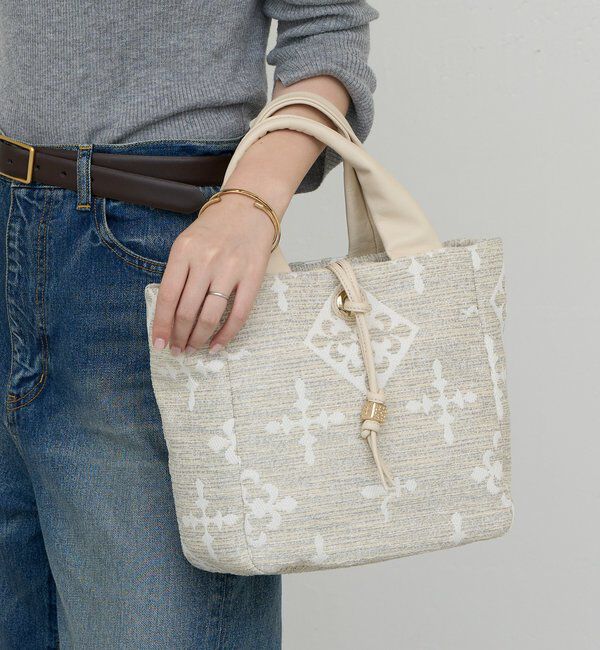  「【Souffle TOTE】モノグラムツイード2WAYトートバッグ」|トートバッグ|