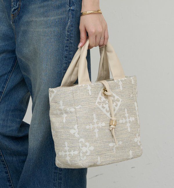  「【Souffle TOTE】モノグラムツイード2WAYトートバッグ」|トートバッグ|