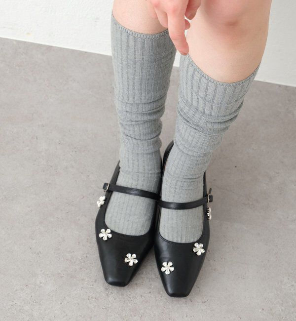  「フラワービジューパンプス」|パンプス|