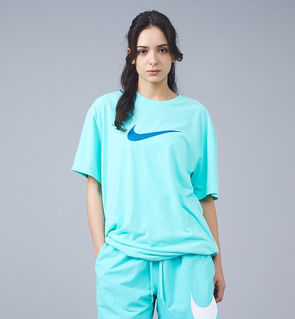 ABAHOUSE「【NIKE/ナイキ】水陸両用 半袖ラッシュガード/Tシャツ UVケア コットンラ」|Tシャツ・カットソー|サックスブルー