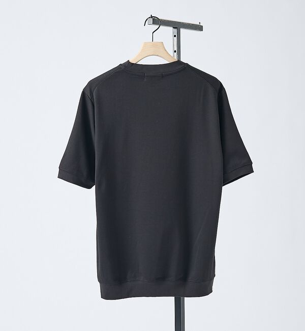 ABAHOUSE「【SMART CLOSET/WEB限定】シルキータッチ モックネック 半袖Tシャ」|Tシャツ・カットソー|