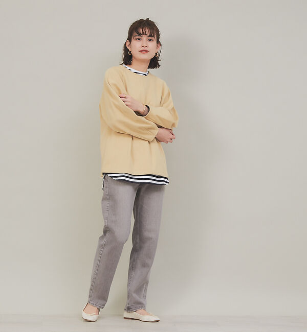 Rouge vif「フォルムスリーブボンディングプルオーバー」|Tシャツ・カットソー|