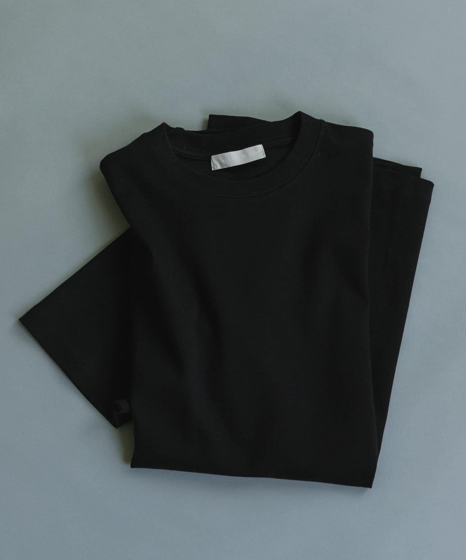 SENSE OF PLACE by URBAN RESEARCH「コットンスムースショートスリーブ Tシャツ」|Tシャツ・カットソー|ブラック