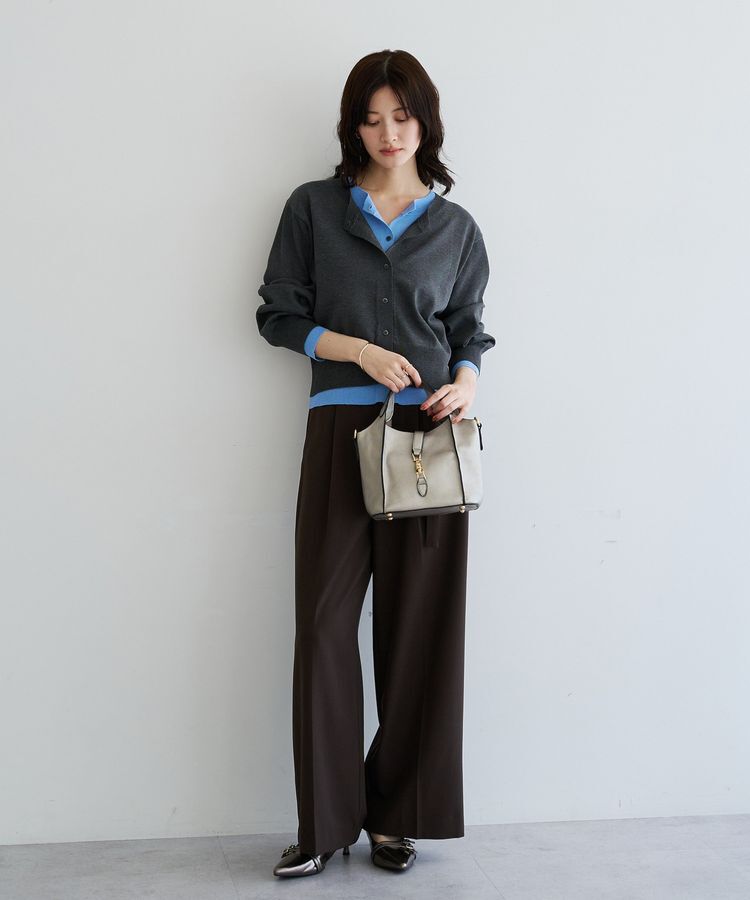 YECCA VECCA「2wayレイヤードクルーネックカーディガン」|カーディガン|