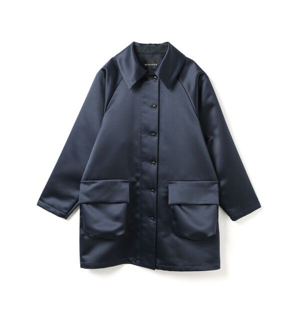 mizuiro ind「mizuiro ind サテンドルマンコート」|その他|ネイビー
