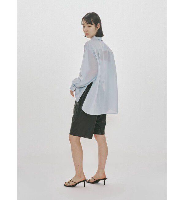 MIDIUMISOLID「MIDIUMISOLID for Ladies ドローストリングシャツ」|シャツ・ブラウス|