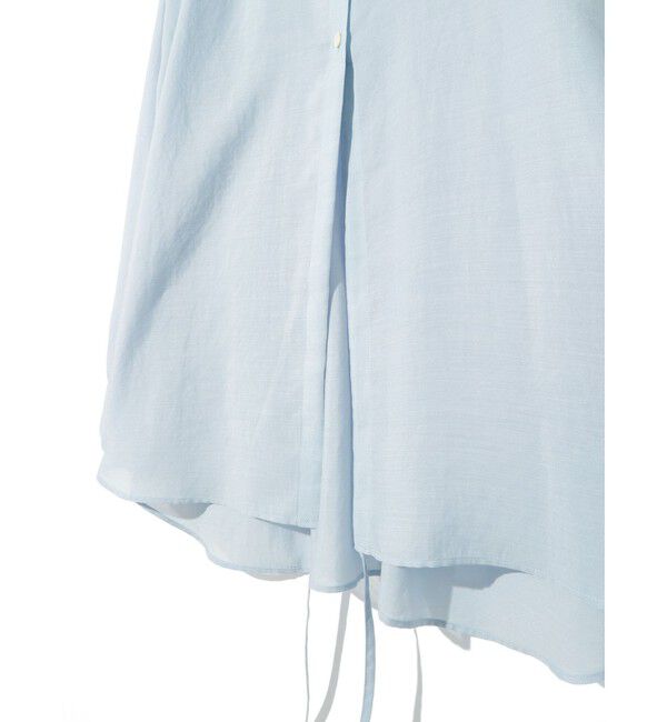 MIDIUMISOLID「MIDIUMISOLID for Ladies ドローストリングシャツ」|シャツ・ブラウス|