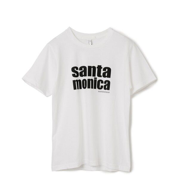 MARMARMAR「MARMARMAR プリントT (santa monica)」|Tシャツ・カットソー|ホワイト&times;ブラック